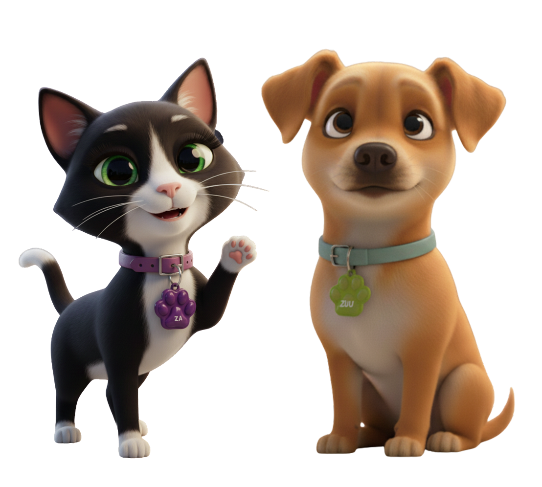 Gato e cachorro protegidos com vacinas em casa